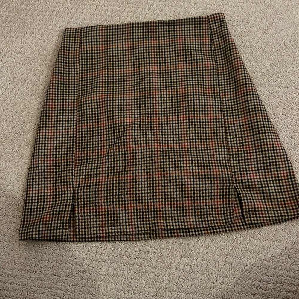 Brandy Melville plaid mini skirt